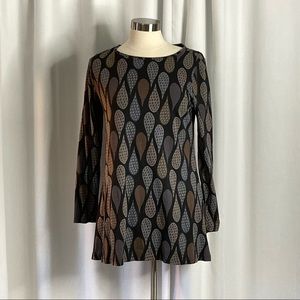 Gudrun Sjöden tunic top printed polka dot drops Medium